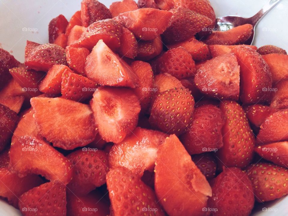 Strawberry in bowl