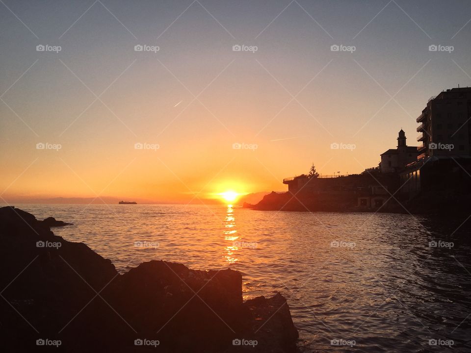 Sunset in Liguria