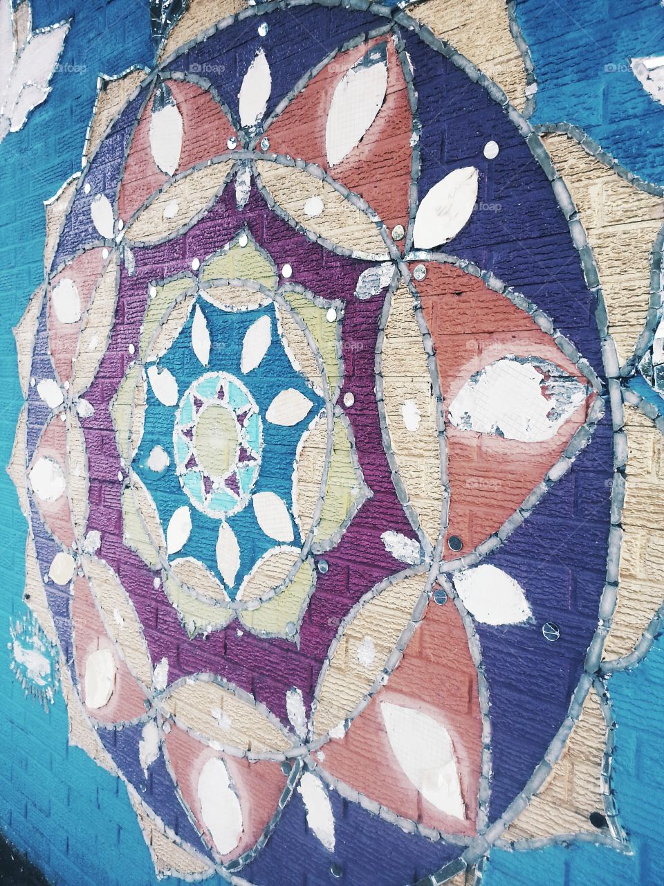 Glass mandala piece made by the community of bywater are new orleans♡
