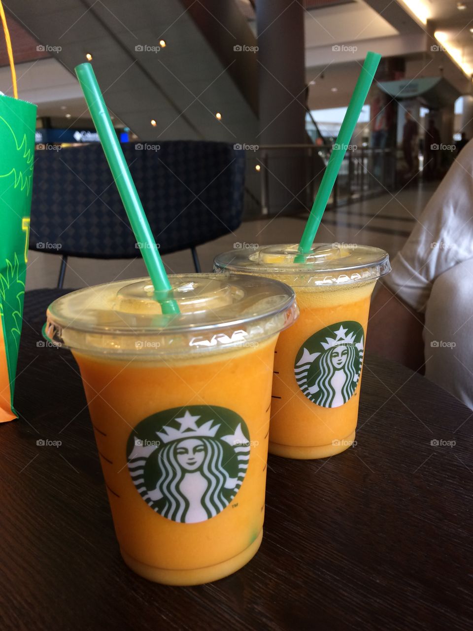 Mango juice in Starbucks Budapest 