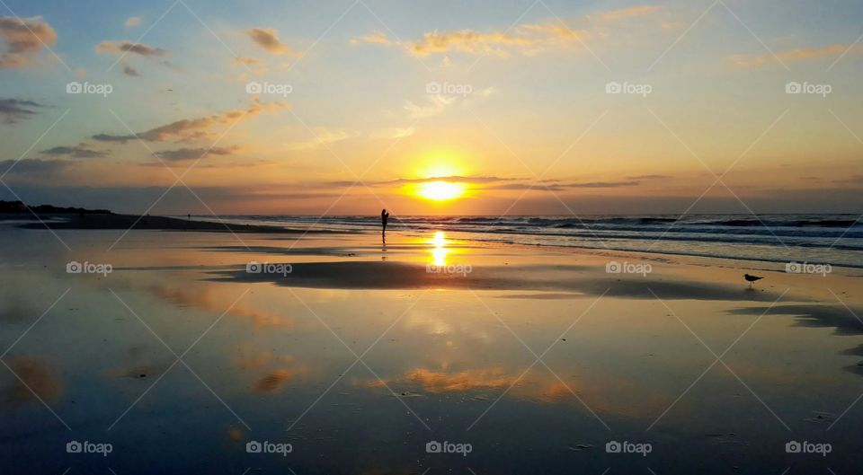 Sunrise at Folly Beach South Carolina