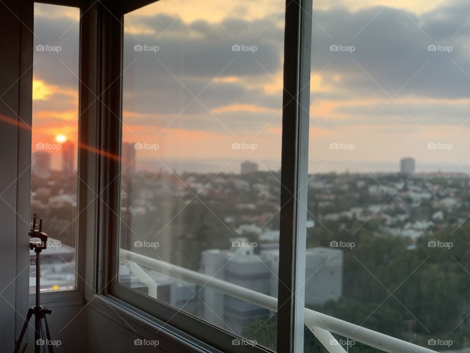 The sunset from my window
