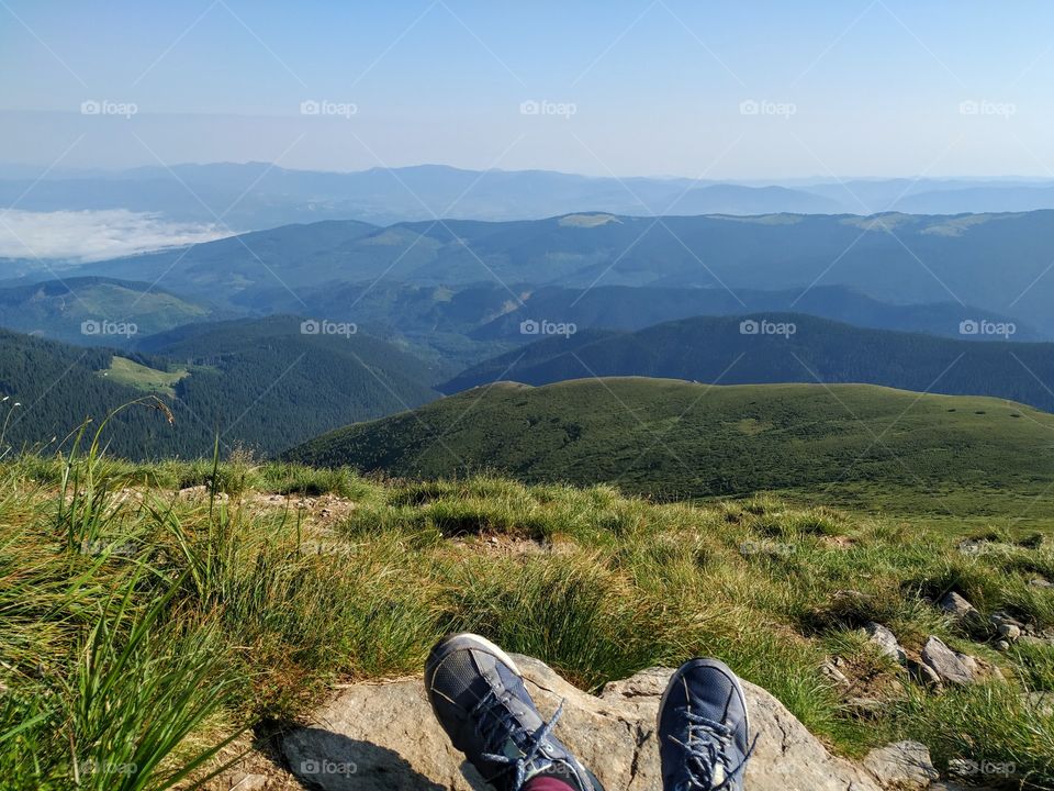 On the top of the highest mountain