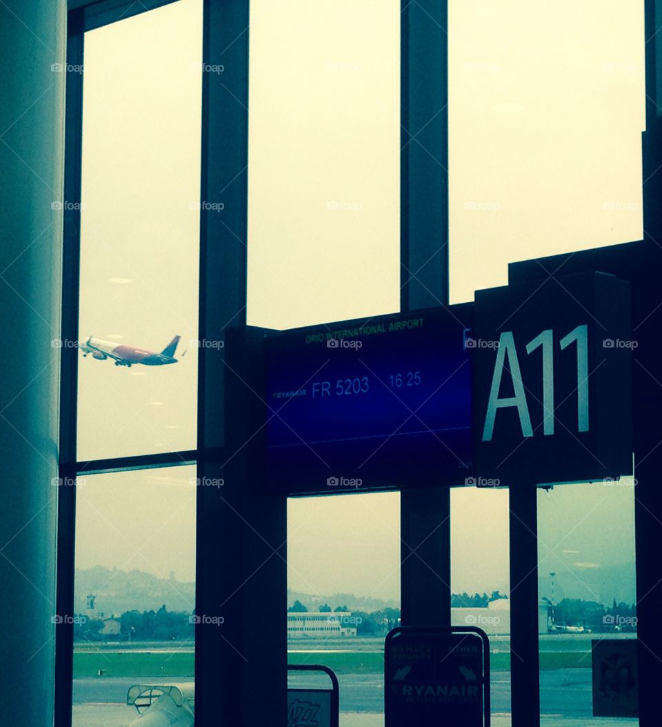 Take off at the airport