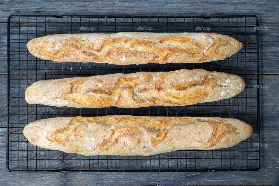 fresh baked frech bread