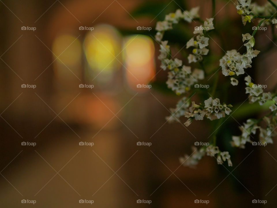 flowers in church