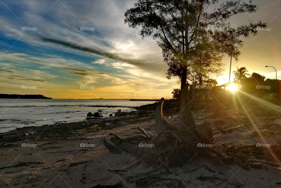 Sunset at Mempakul, Sabah, Malaysia