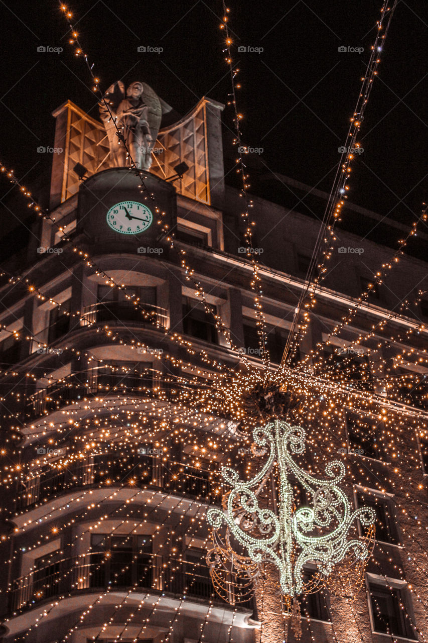 Christmas lights in Vigo, Spain