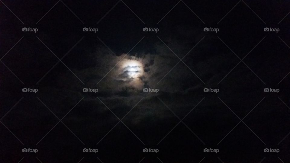 Moon & clouds