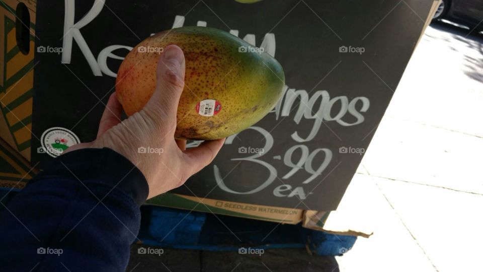 Delicious mango at market