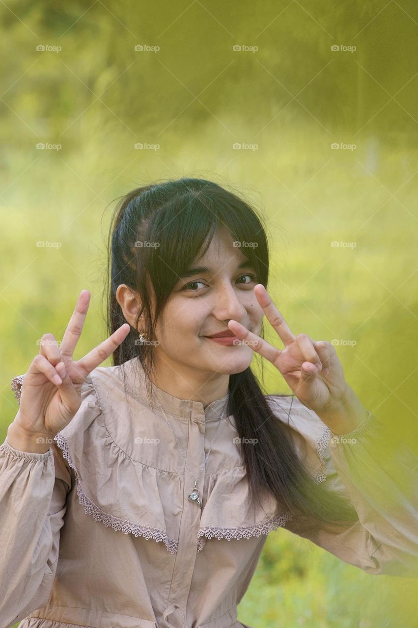 Beautiful girl Posing for picture 