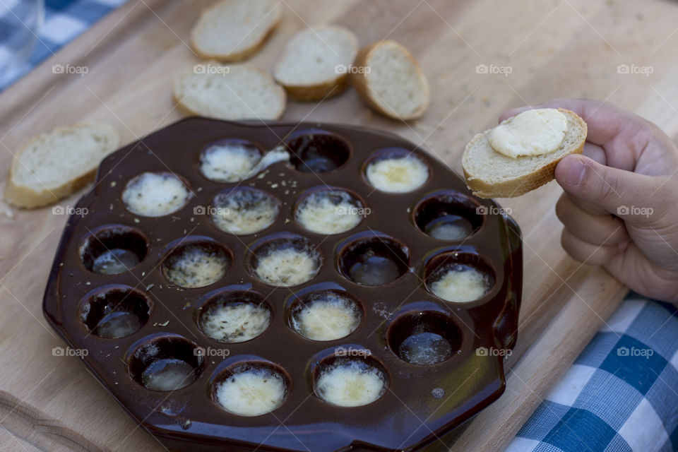 Provolone cheese with oregano