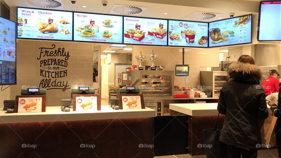 KFC chicken restaurant in The Netherlands