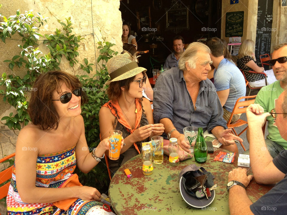 provence typical south of france apéritif time at around 6 pm having a great time and discussions by swisstraveler