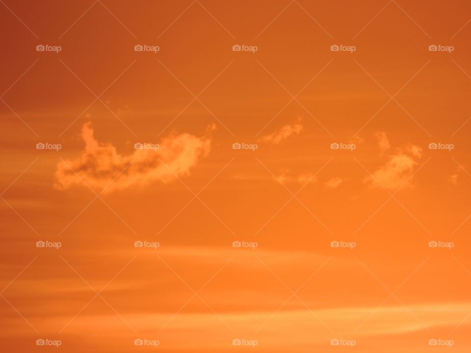 mallorca spain sky orange clouds by jemap