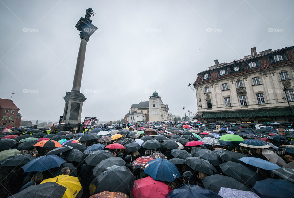 Black Protest. Warsaw. Poland. 