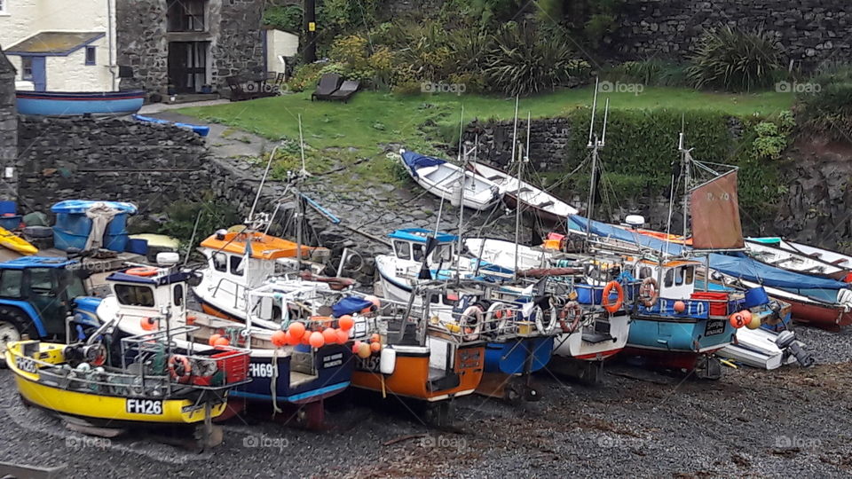 Cadgwith Cove Fishing Boats, Cornwall