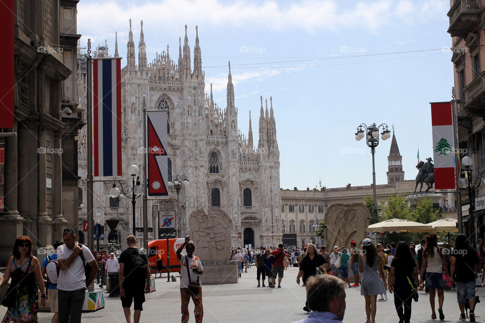 Italy, Milan, the Duomo Cathedral