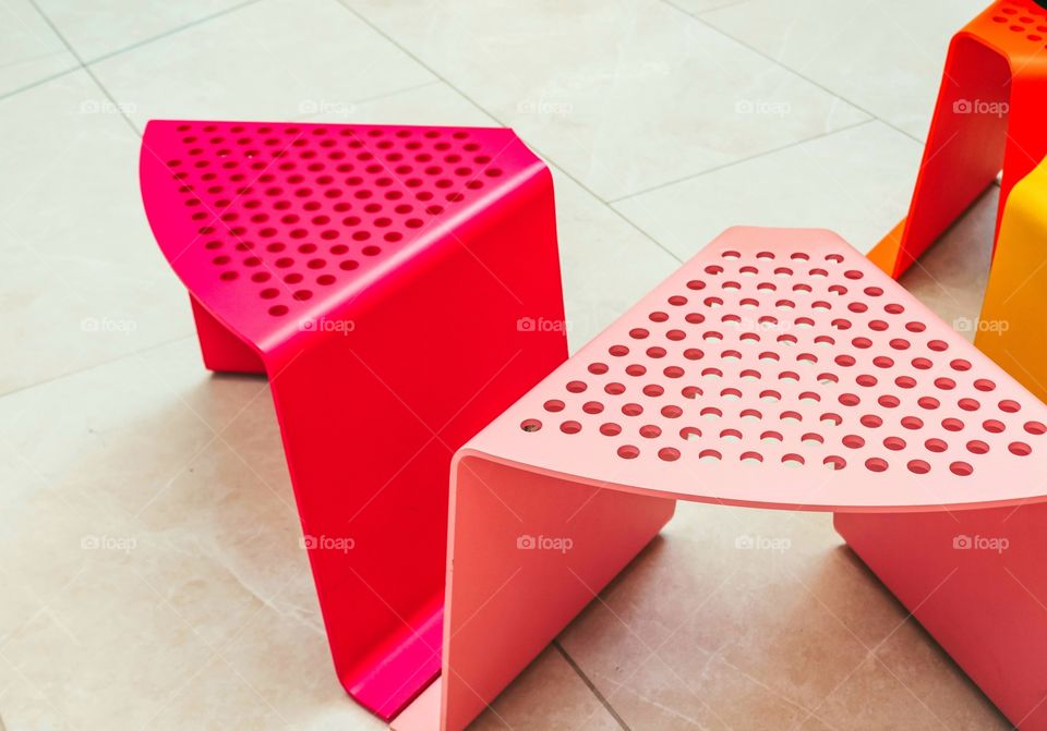 Pink chairs