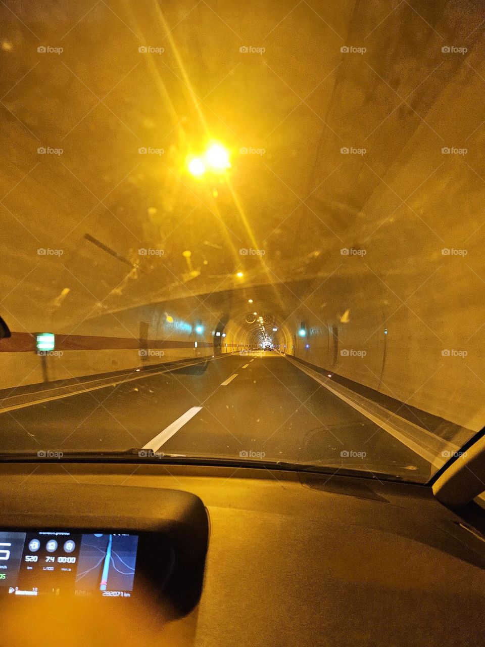 lights in the tunnel