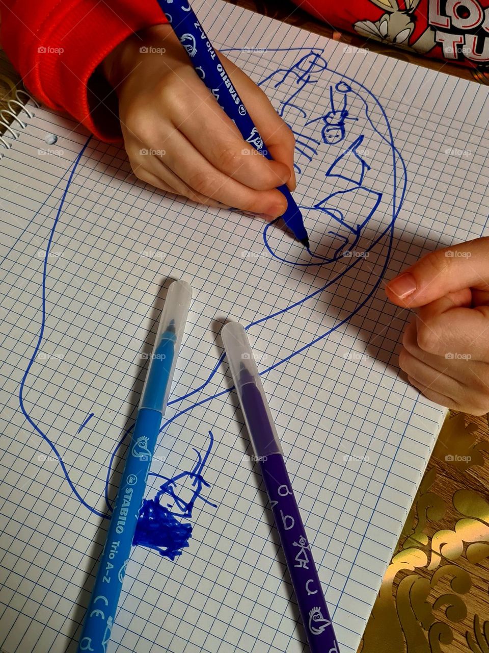 My nephew being creative!