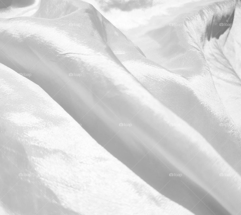 White silk fabric