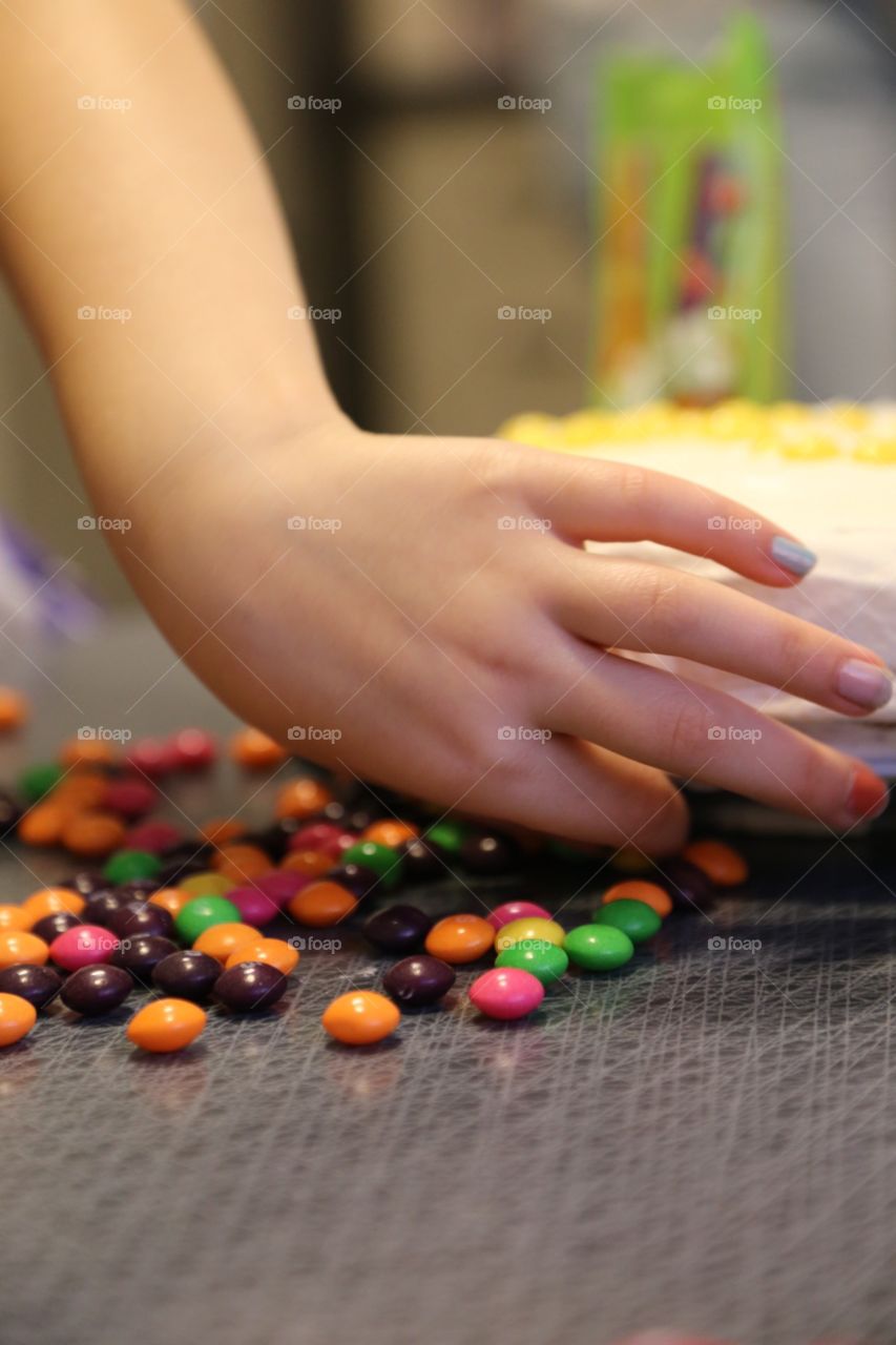 Multicolored candy
