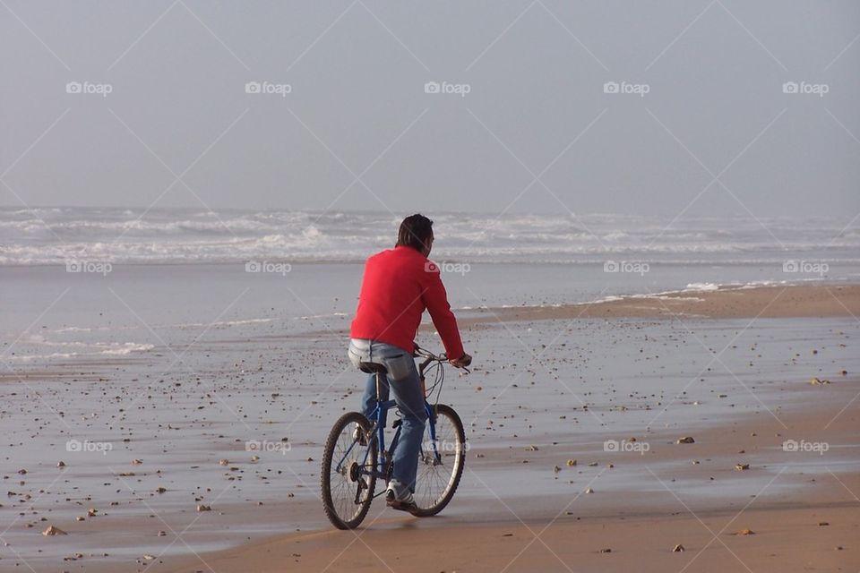 Beach Bicycling