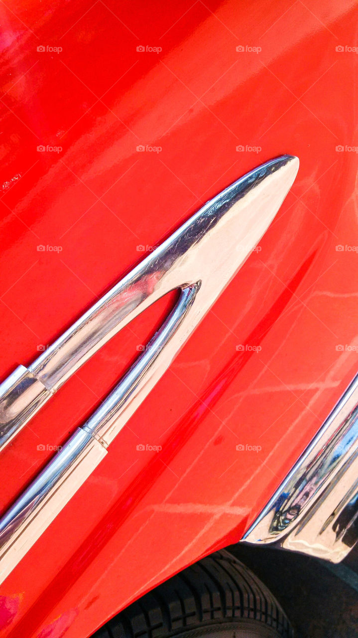 chrome close up.