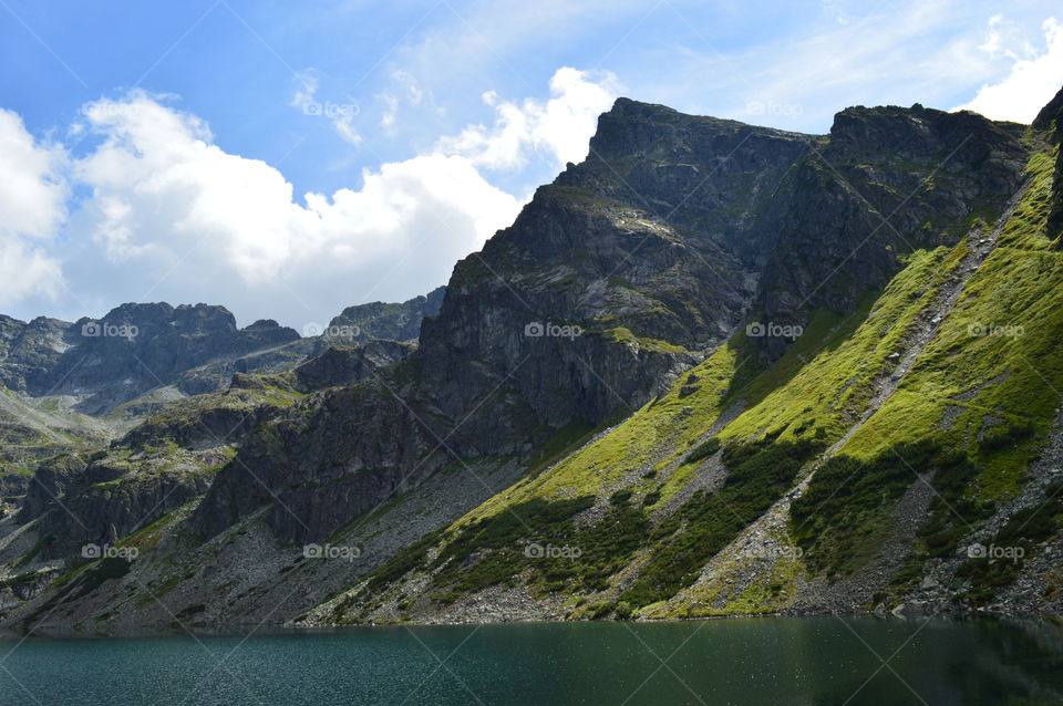 Beautiful landscape with mountains