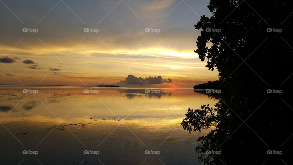 Beautiful sunset in Southern Guam