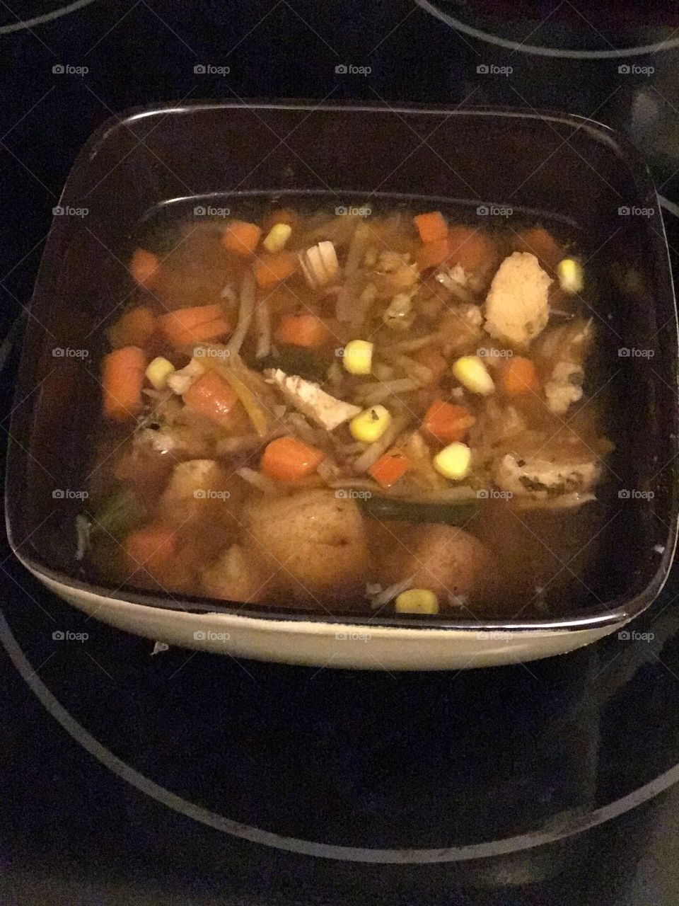 Chicken vegetable soup 
