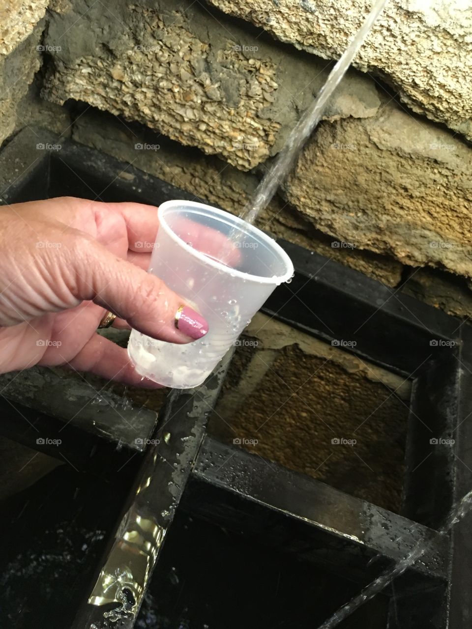 Spring water at the Fountain of Youth in Florida 