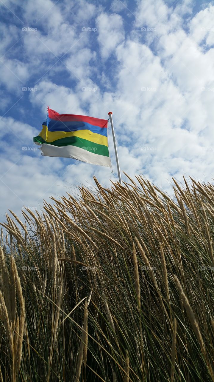 Wave your flag!  Terschelling, Holland
