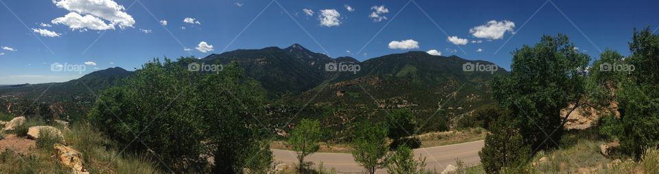 Beautiful panoramic view of the mountains