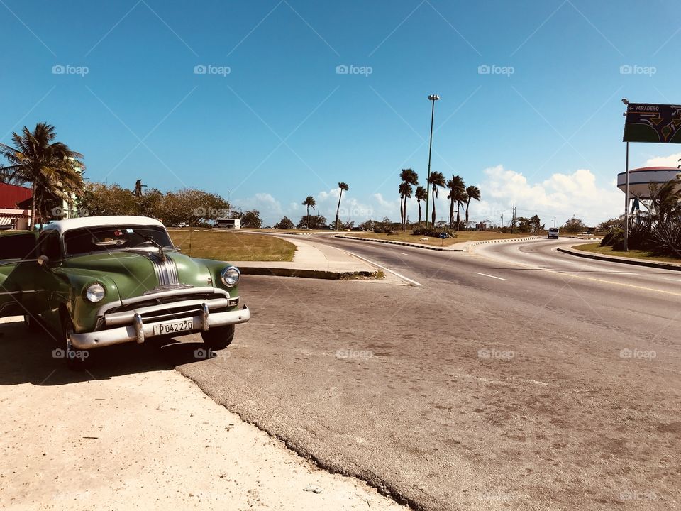 Enchanting roads of Varadero, Cuba.