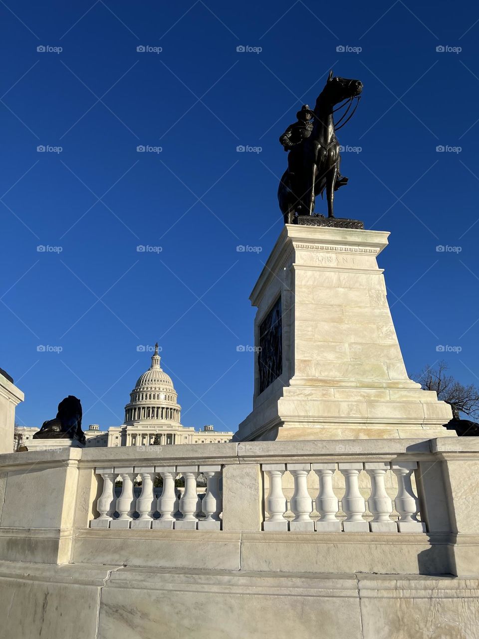 Statue in front of Capital 