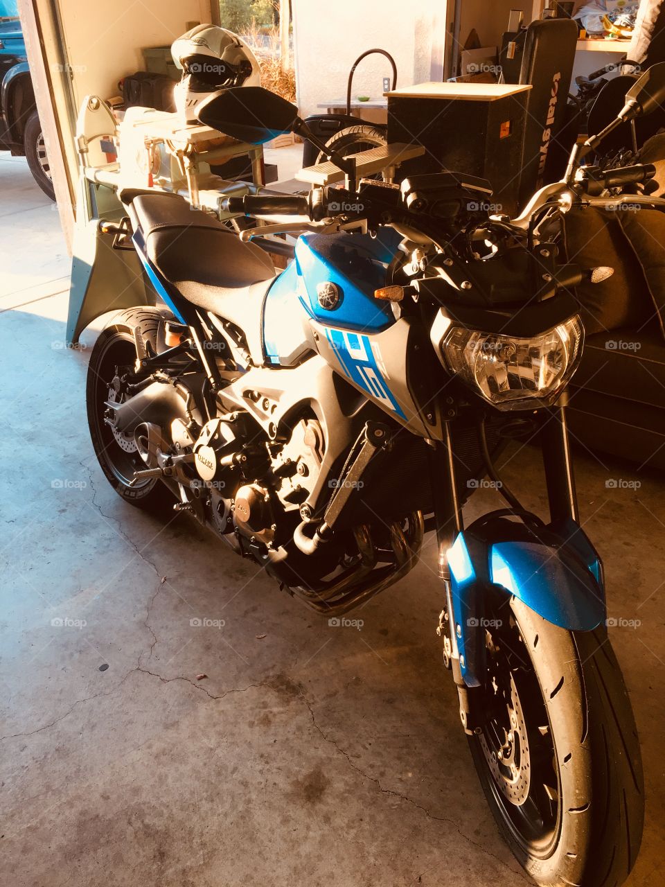 Yamaha FZ09 motorcycle 