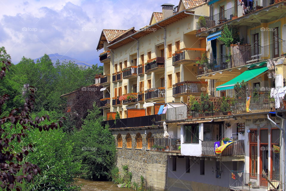 Houses on the river