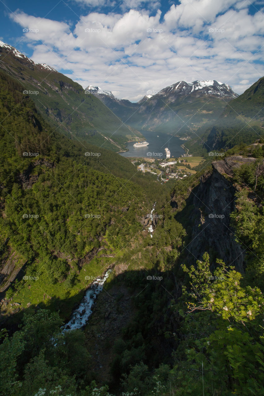 Geiranger, Norwegian Fjords Panorama