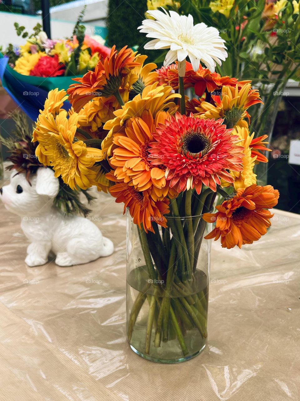 Flowers on a vase