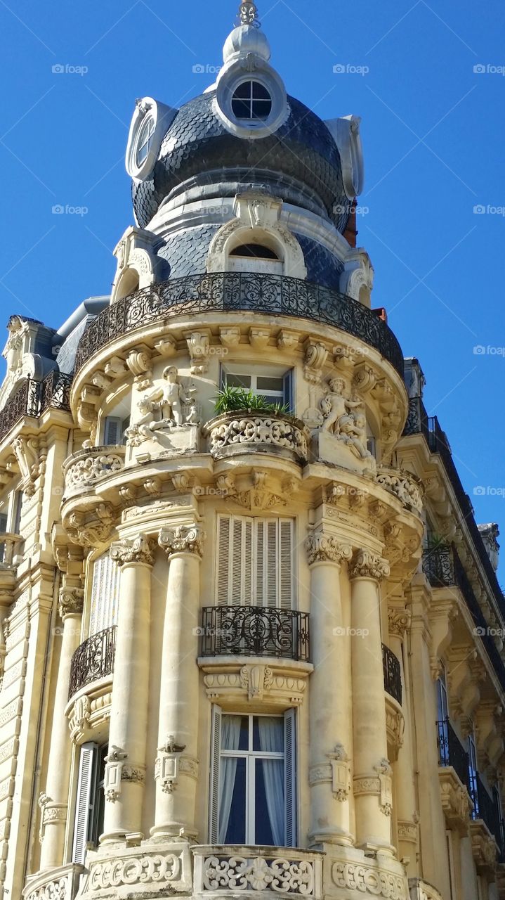 A historical building of Montpellier, France