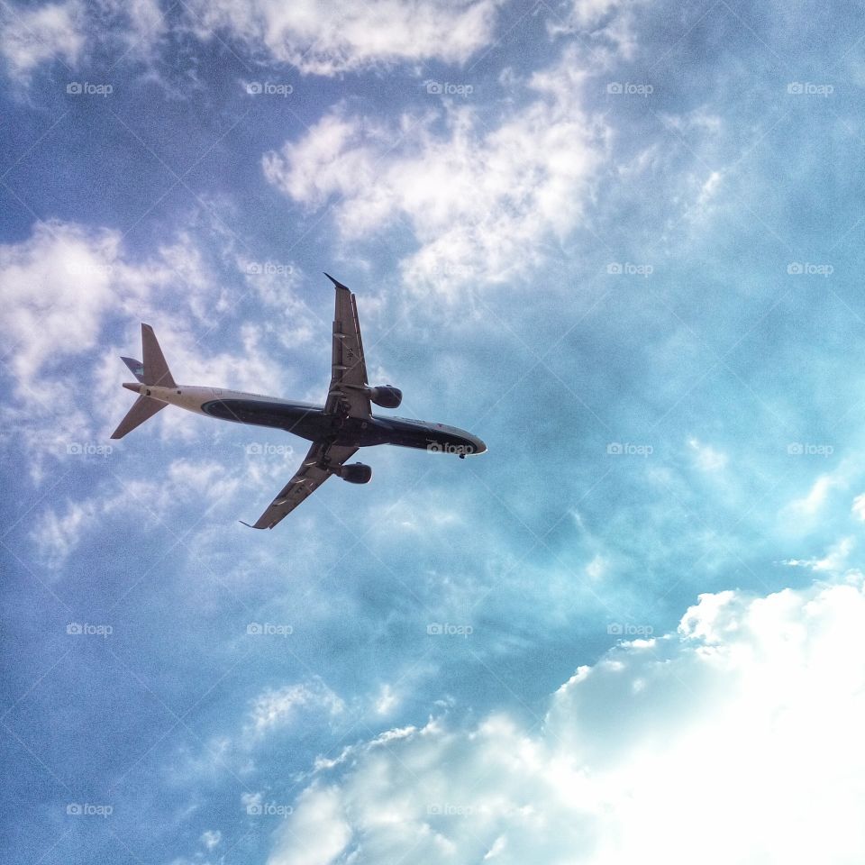 Landing. Sao Paulo airport, Brazil