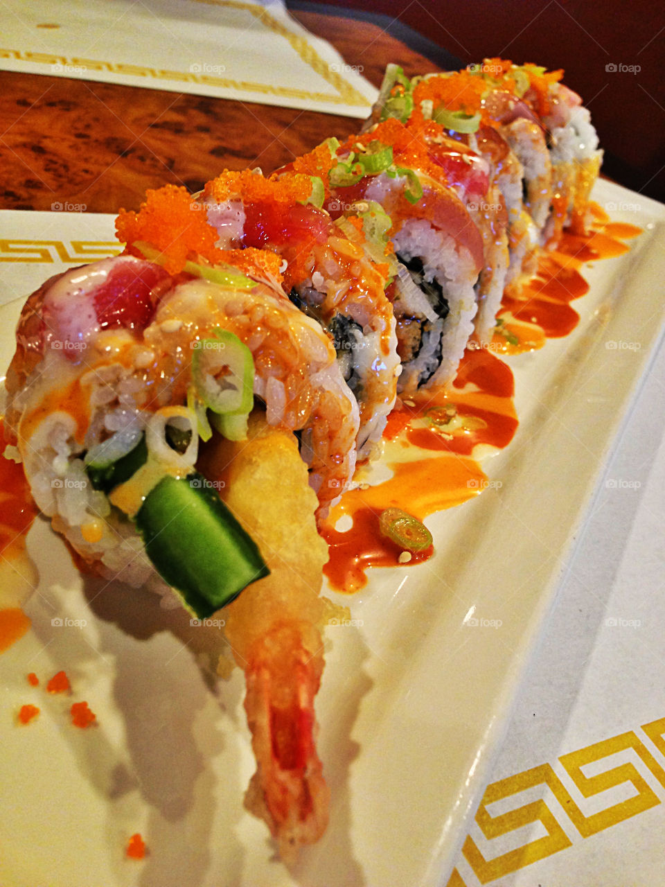 green photography orange sushi by itsAus