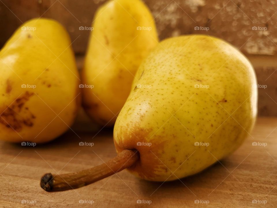 Pears, a delicious organic sweet fall fruit.