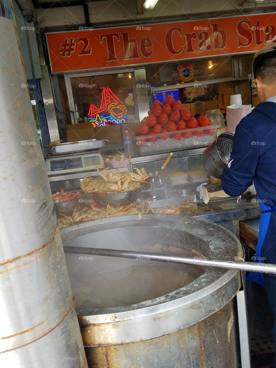 crab cooking street San Francisco