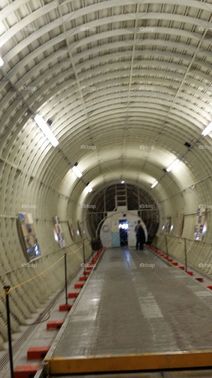 Inside a old war plane