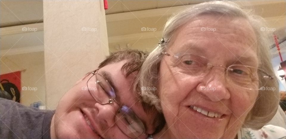 Selfie with grandma