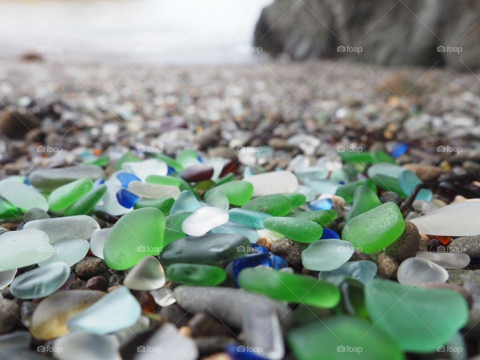 Green sea glass 