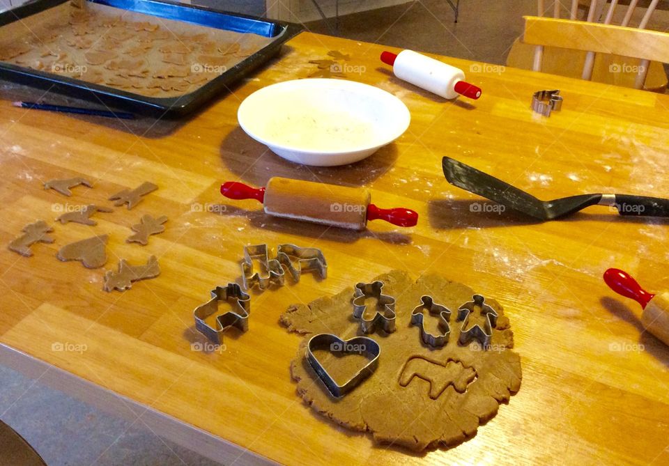 Baking gingerbread